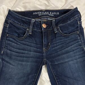American Eagle Outfitters Dark Wash Skinny Jeans, “short”